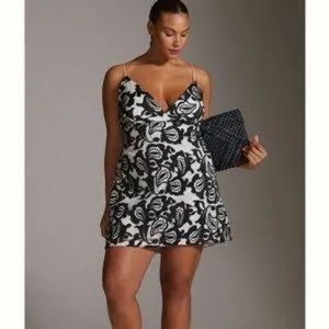 Maeve Strappy Lace Mini Dress by Anthropologie